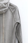 BORIS BIDJAN SABERI mid-length jacket SS22 ZIPPER3.1 FTO00002+F0406C cement color pure cotton